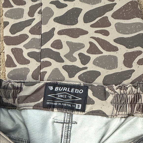BURLEBO Men's Camouflage pants  in Gray and Cream - Picture 4 of 10